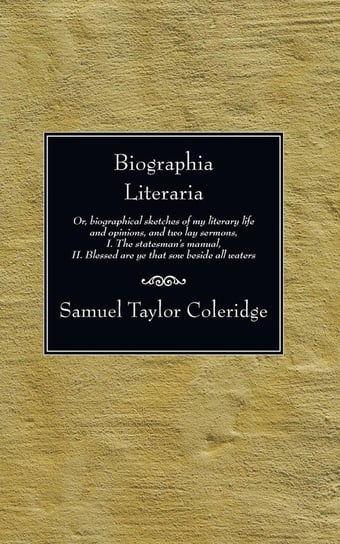 Biographia Literaria Coleridge Samuel Taylor