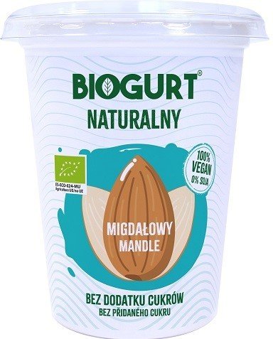 Biogurt- wegańska, fermentowana alternatywa jogurtu z migdałów BIO 400 g Inny producent