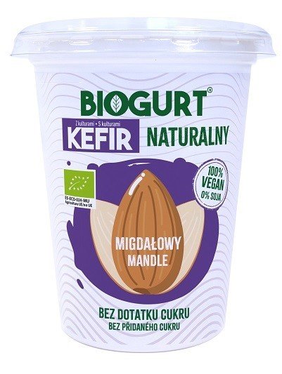 Biogurt- wegańska, fermentowana alternatywa kefiru z migdałów B/C BIO 400 g Inny producent