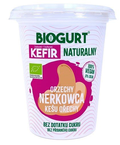 Biogurt- wegańska, fermentowana alternatywa kefiru z orzechów nerkowca B/C BIO 400 g Inny producent