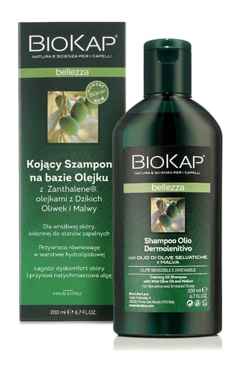 Biokap Bellezza, kojacy szampon na bazie olejku, 200 ml BIOS LINE