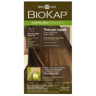 Biokap Delicato, 7.0 Średni Naturalny Blond, 140ml Biokap