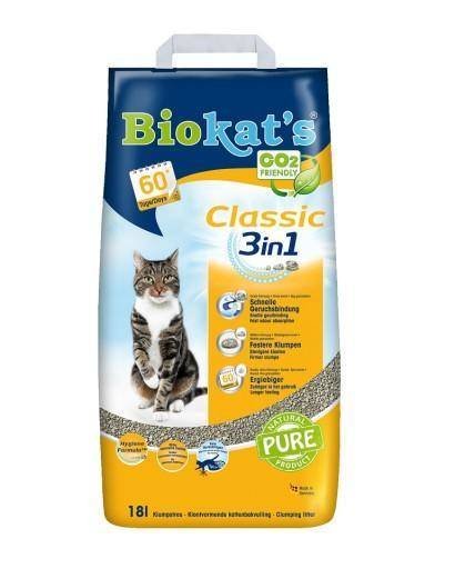 BIOKAT'S Classic 3w1 żwirek bentonitowy 18 l Inny producent