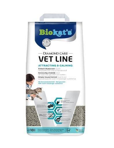 BIOKAT'S Diamond Care Vet Line Attracting&Calming 10 l - Żwirek bentonitowy dla kotów 10 l Inny producent