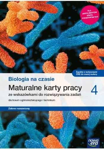 Biologia na czasie. Karty pracy maturalne. Klasa 4. Zakres rozszerzony. Liceum i technikum Grądzki Bartłomiej, Agnieszka Krotke, Tyc Anna