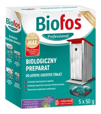 Biologiczny preparat do latryn i suchych toalet 250 g Biofos Biofos