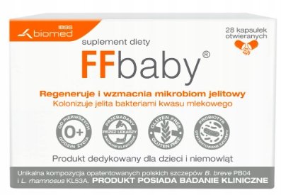 Biomed, Ffbaby, Mikrobiom jelitowy probiotyk, 28 kaps. Biomed