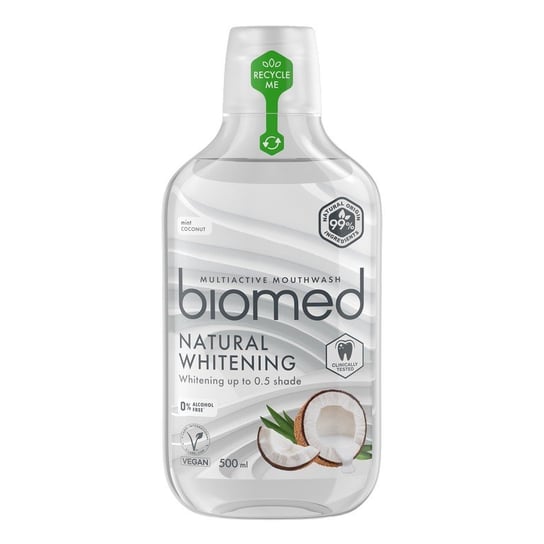 Biomed, Płyn Do Płukania Jamy Ustnej Natural Whitening, Wybielająca, 500ml Biomed