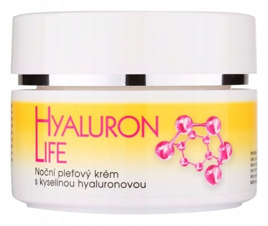 Bione Cosmetics Hyaluron Life nocny krem do twarzy z kwasem hialuronowym 51ml Bione Cosmetics