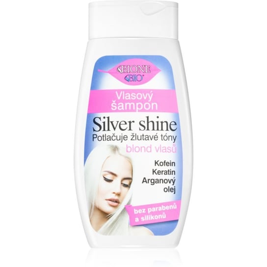 Bione Cosmetics Silver Shine szampon neutralizujący żółte odcienie 260 ml Bione Cosmetics