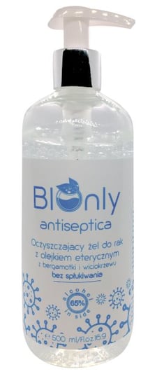 BIOnly, antiseptica ANTYBAKTERYJNY 65% alk. żel do rąk bez spłukiwania, 500ml BIOnly