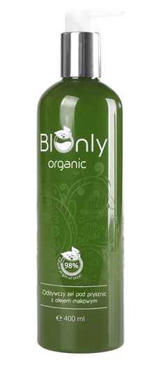 BIOnly, Organic, odżywczy żel pod prysznic z olejem makowym, 400 ml BIOnly