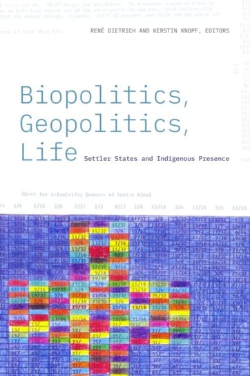 Biopolitics, Geopolitics, Life: Settler States and Indigenous Presence Rene Dietrich