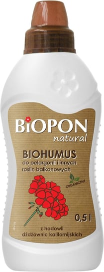Biopon Natural Biohumus nawóz do pelargonii 0,5 l BROS