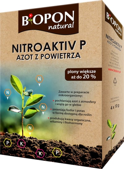 Biopon Natural Nitroaktiv P Azot z Powietrza Biopon