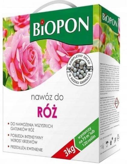 BIOPON  nawóz granulowany do róż 3kg Biopon