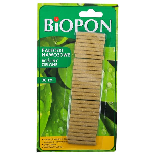 Biopon nawóz pałeczki nawozowe do roślin zielonych 30 szt. Biopon