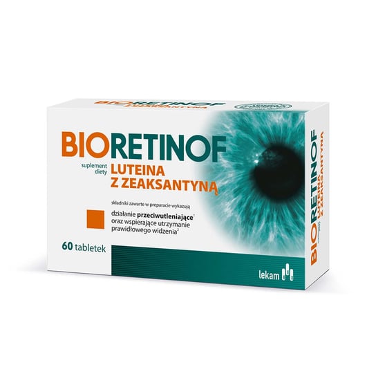 Bioretinof, Suplement diety z luteina z zeaksantyną, 60 tab. LEK-AM