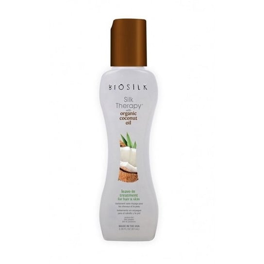 BioSilk, Silk Therapy Organic Coconut Oil 3in1 Shampoo Conditioner Body Wash, szampon odżywka i żel, 335 ml Biosilk