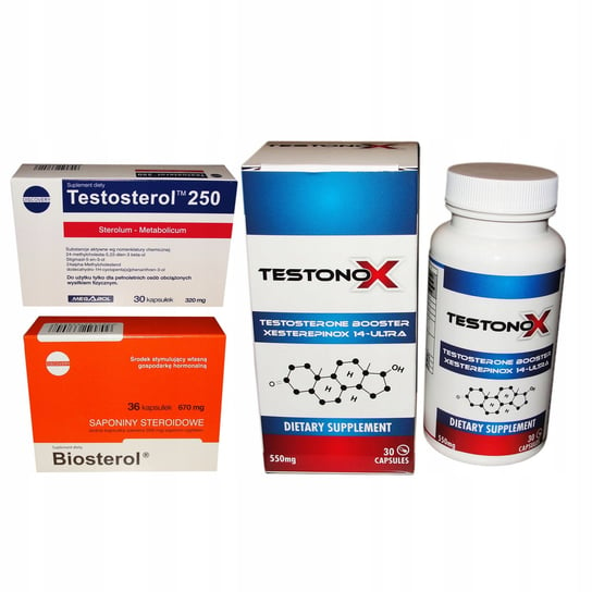 Biosterol + Testonox + Testosterol Moc sterydy Megabol