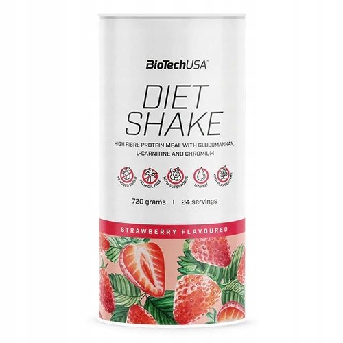 Biotech Diet Shake Truskawkowy 720G Białko BioTech