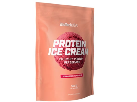 BioTech, Odżywka białkowa, Protein Ice Cream, 500 g, truskawka BioTech