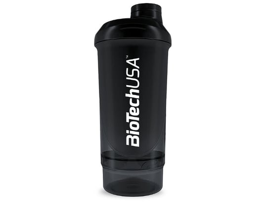 Biotech, Shaker Wave+ Compact, czarno-biały, 500ml (+150ml) BioTech
