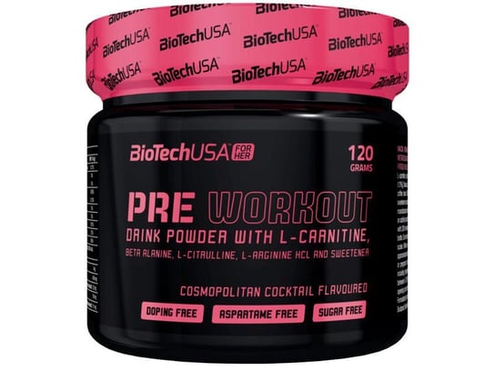BioTech, Suplement diety, Pre Workout For Her, 120 g BioTech
