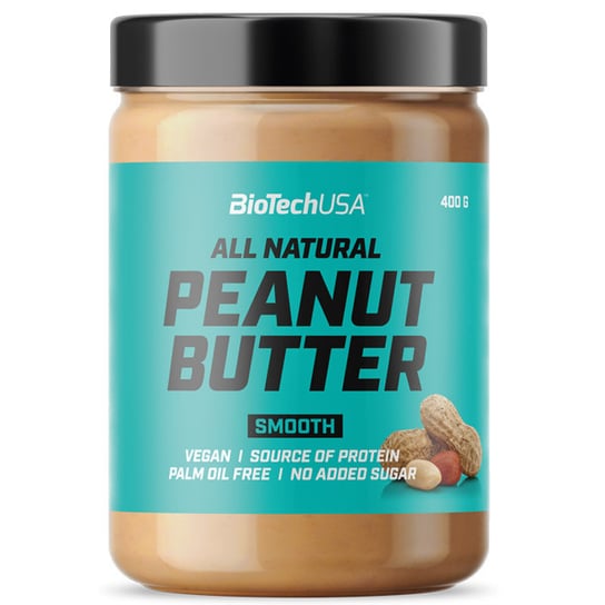 Biotech USA All Natural Peanut Butter Smooth 400g MASŁO ORZECHOWE Smooth BioTech