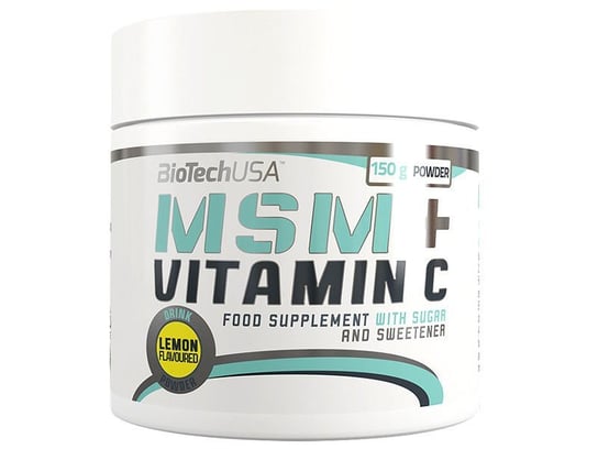 BioTech, Witaminy i minerały, MSM + Vitamin C, 150 g, cytryna BioTech