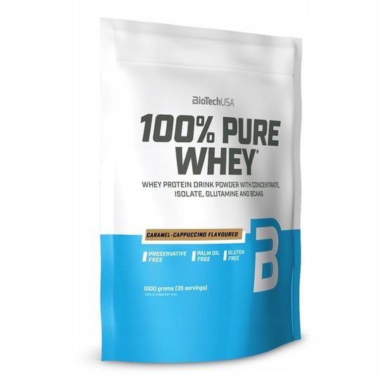 BioTechUSA 100% Pure Whey 1000g Karmel-Cappuccino Białko WPC Izolat BioTech