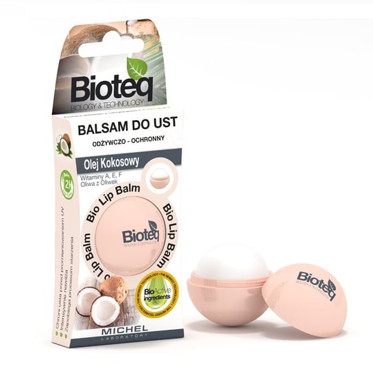 Bioteq, Bio Lip Balm, odżywczo-ochronny balsam do ust Olej Kokosowy, 8,5 g Bioteq