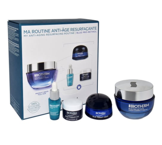 Biotherm, Set Blue Therapy Blue Pro-retinol 2023, Zestaw Kosmetyków, 4 Szt. Biotherm
