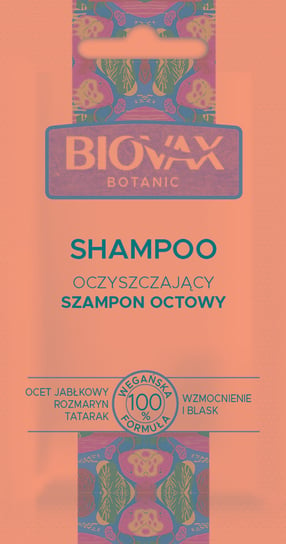 BIOVAX Botanic Maska intensywnie regenerująca z octem 20 ml LBIOTICA / BIOVAX