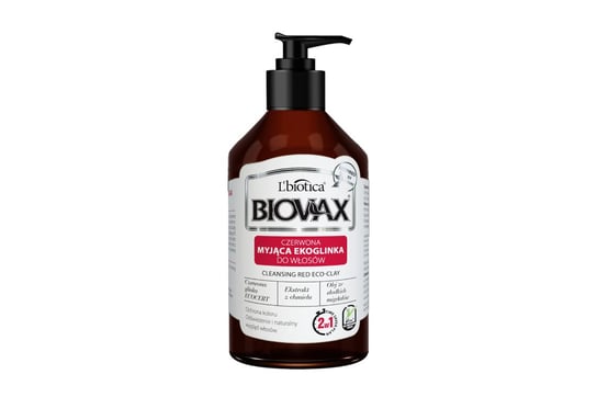 Biovax, Ekoglinka, myjąca odżywka do włosów z czerwoną glinką, 200 ml LBIOTICA / BIOVAX