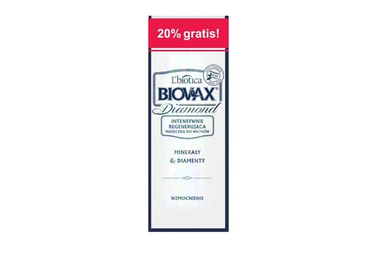 Biovax Glamour Diamond maseczka do włosów - 125 ml + 25 ml L'Biotica
