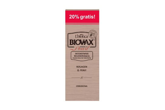 Biovax Glamour Pearl maseczka do włosów - 125 ml + 25 ml LBIOTICA / BIOVAX