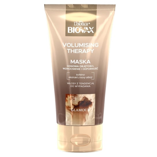 Biovax, Glamour Volumising Therapy, Maska do włosów z kofeiną, 150 ml Biovax