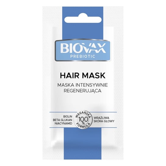 BIOVAX Prebiotic Maska Intensywnie Regenerująca do wrażliwej skóry głowy 20 ml LBIOTICA / BIOVAX