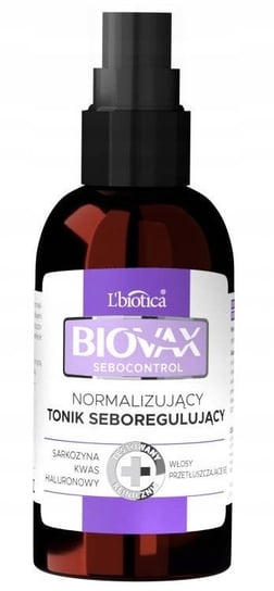 BIOVAX sebocontrol, Tonik do włosów tłustych, 100 ml Oceanic