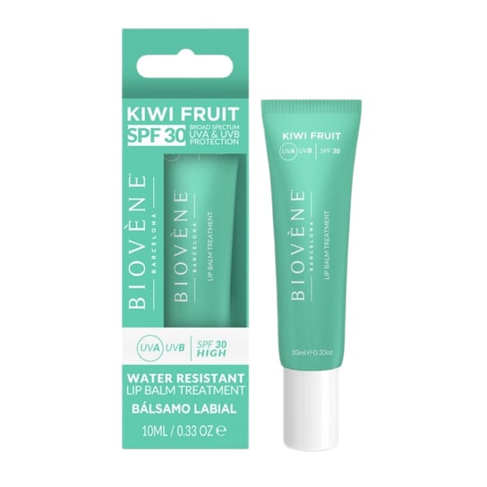Biovene, Kiwi Fruit Lip Balm Treatment, Balsam do ust SPF30, 10ml BIOVENE