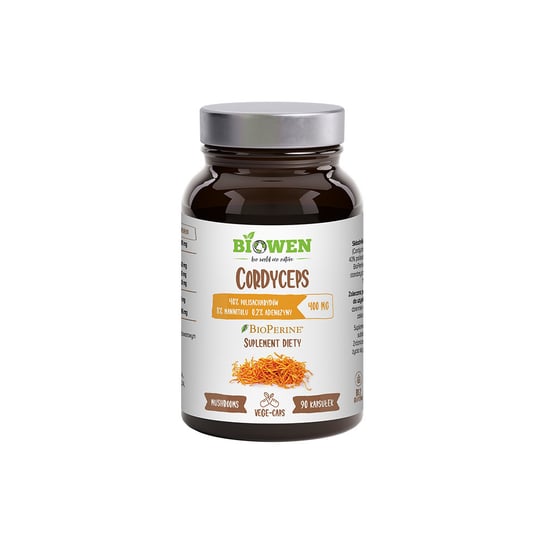 Biowen, ekstrakt z grzybów Cordyceps Sinensis CS-4 400 mg, 90 kapsułek Hempking