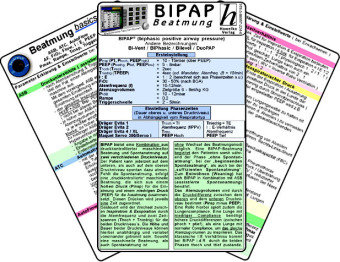 BIPAP Beatmungs-Karten-Set (3er Set) - Medizinische Taschen-Karte Hawelka Verlag, Hawelka Uwe
