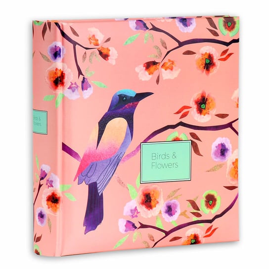 Birds & Flowers, Album na 200 zdjęć 10x15 cm, różowy Empik