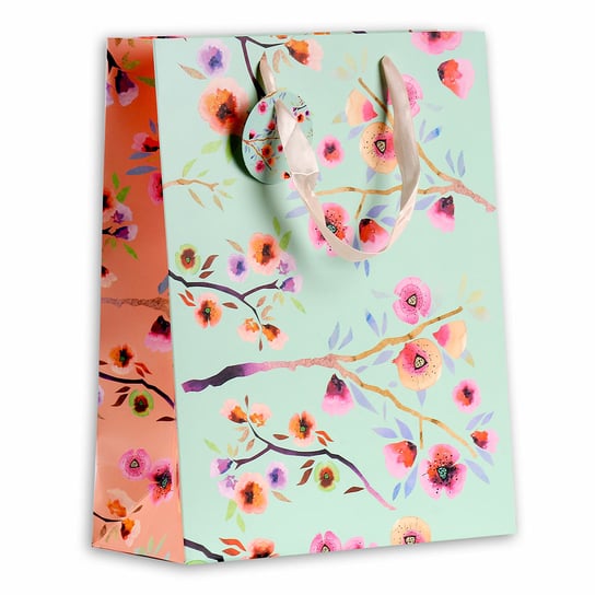 Birds & Flowers, torba prezentowa, kwiaty, rozmiar M Empik