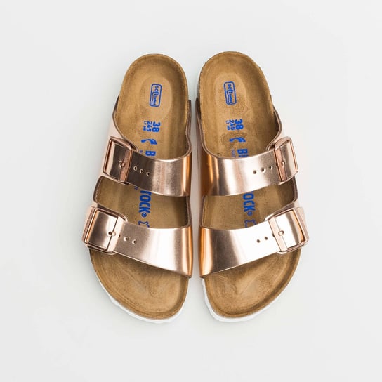 Birkenstock SANDAŁY DAMSKIE ARIZONA NL SFB METALLIC COPPER - US 11 / EU 42 / 27 CM Birkenstock