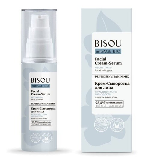 Bisou, Anti Age Bio, multiwitaminowy krem-serum do twarzy, 50 ml Bisou