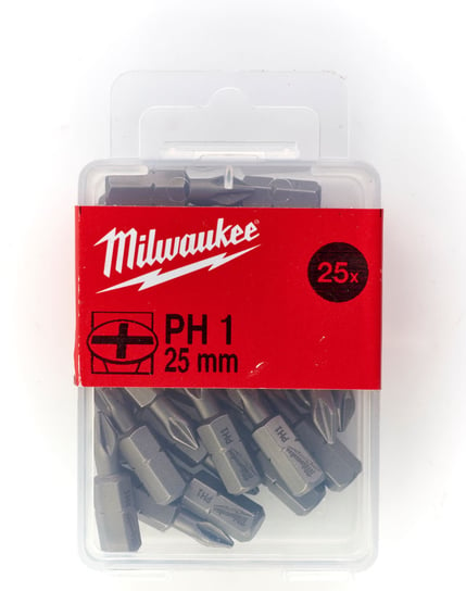 Bit Zestaw bitów PH1 (25 szt.) dł. 25 mm MILWAUKEE Milwaukee