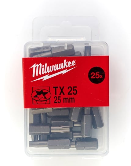 Bit Zestaw bitów TX25 (25 szt.) dł. 25 mm MILWAUKEE Milwaukee