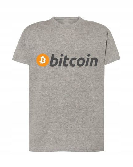 Bitcoin T-shirt Męski Logo Nadruk Rozm.M Inna marka